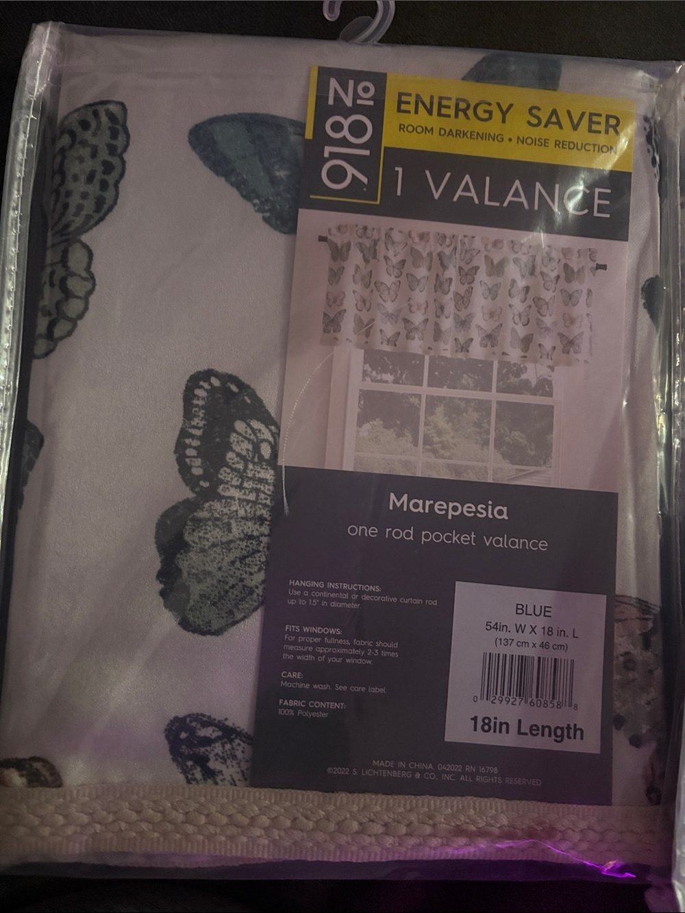 2 Butterfly Valances new with tags